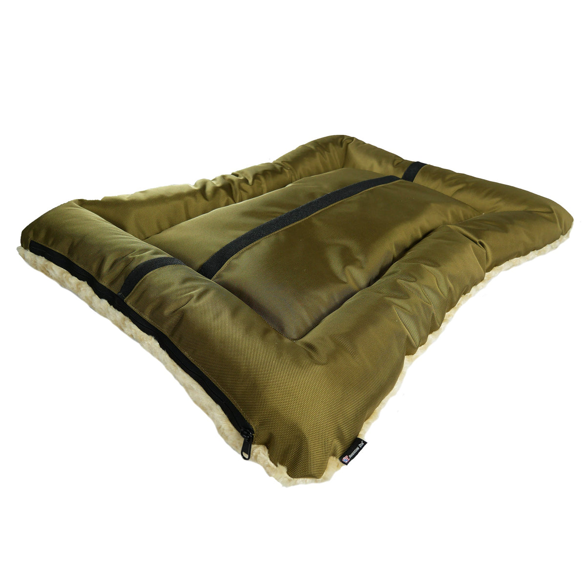 Dog Bed - Rectangle Bolstered Furvana™ 'Cloud'